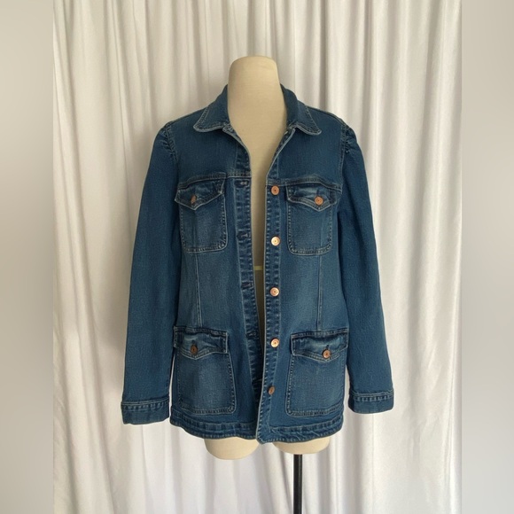 GAP Jackets & Blazers - GAP Blue Jean Jacket with Button Details